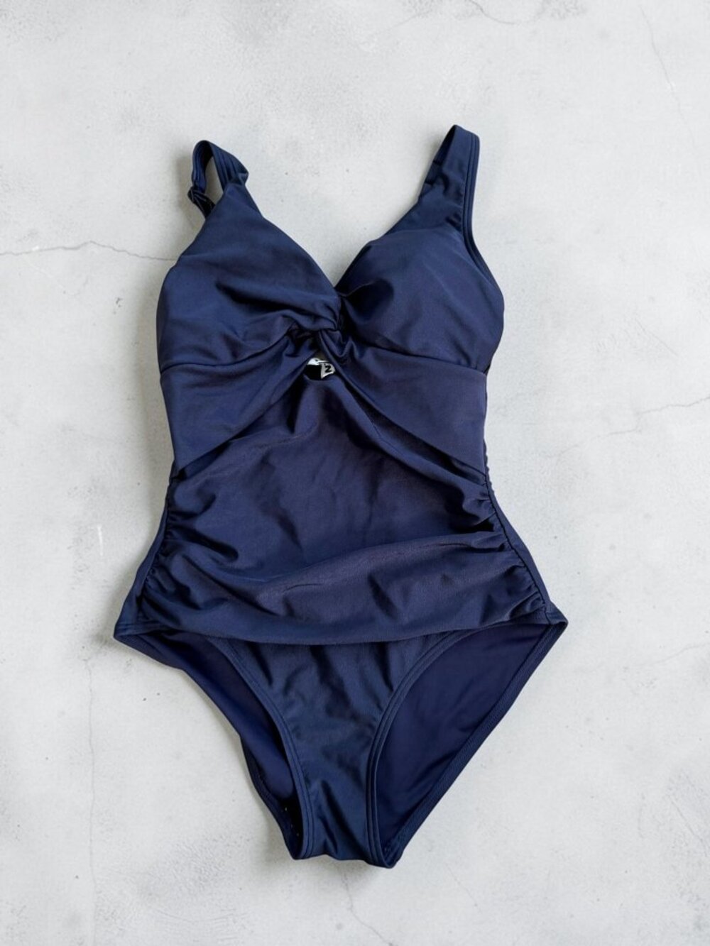 DKNY Navy Blue One Piece Swimsuit Bathing Suit Size Small